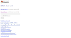 Desktop Screenshot of libcat.chester.ac.uk