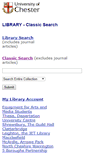Mobile Screenshot of libcat.chester.ac.uk